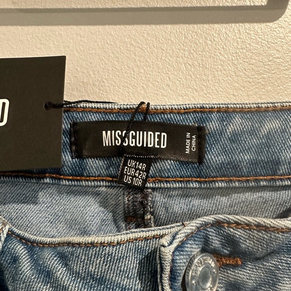 Missguided High Waisted Comfort Stretch Mom Jean Size 14r - Picture 4 of 4
